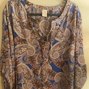 Women’s Blouse by “Faded Glory” plus size 22/24 Great Condition